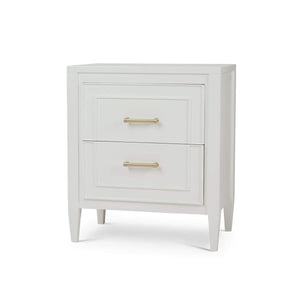 Belgravia Bedside Table in Solid Hardwood with Handcrafted Details-Blue Hand Home