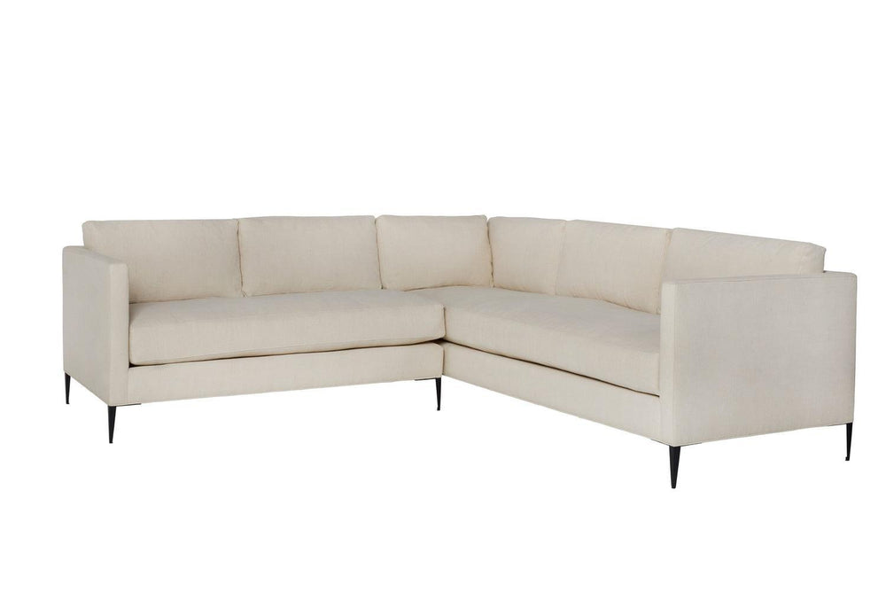 Benedict 2 Arm Sectional-Blue Hand Home