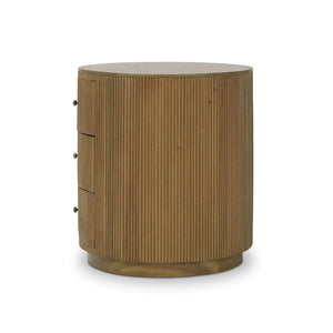Bramble Bilbao End Table In Antique French Oak-Bramble-Blue Hand Home