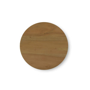 Bramble Bilbao End Table In Antique French Oak-Bramble-Blue Hand Home