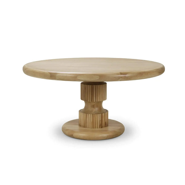 Bramble Bilbao Round Dining Table 60" In Fruitwood-Bramble-Blue Hand Home