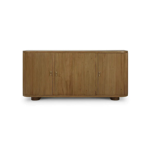 Bramble Bilbao Sideboard In Antique French Oak-Bramble-Blue Hand Home