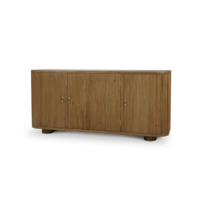 Bramble Bilbao Sideboard In Antique French Oak-Bramble-Blue Hand Home