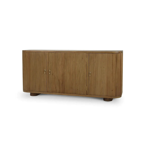 Bramble Bilbao Sideboard In Antique French Oak-Bramble-Blue Hand Home