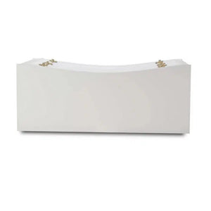 Bramble Bow 3 Drawer Chest in Architectural White-Bramble-Blue Hand Home