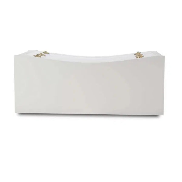 Bramble Bow 3 Drawer Chest in Architectural White-Bramble-Blue Hand Home