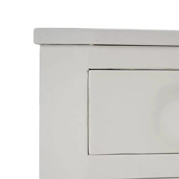 Bramble Bow 3 Drawer Chest in Architectural White-Bramble-Blue Hand Home