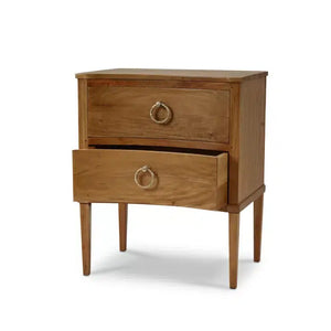 Bramble Bow Nightstand In Antique French Oak-Bramble-Blue Hand Home