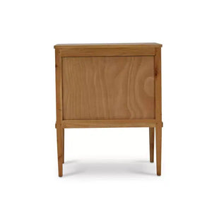 Bramble Bow Nightstand In Antique French Oak-Bramble-Blue Hand Home