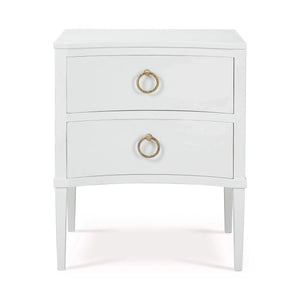 Bramble Bow Nightstand in Architectural White-Bramble-Blue Hand Home