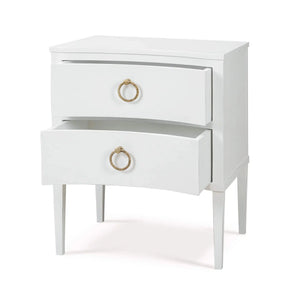 Bramble Bow Nightstand in Architectural White-Bramble-Blue Hand Home