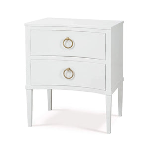 Bramble Bow Nightstand in Architectural White-Bramble-Blue Hand Home