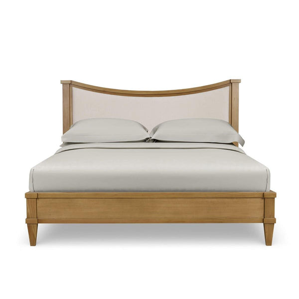 Bow Upholstered Bed King-Blue Hand Home