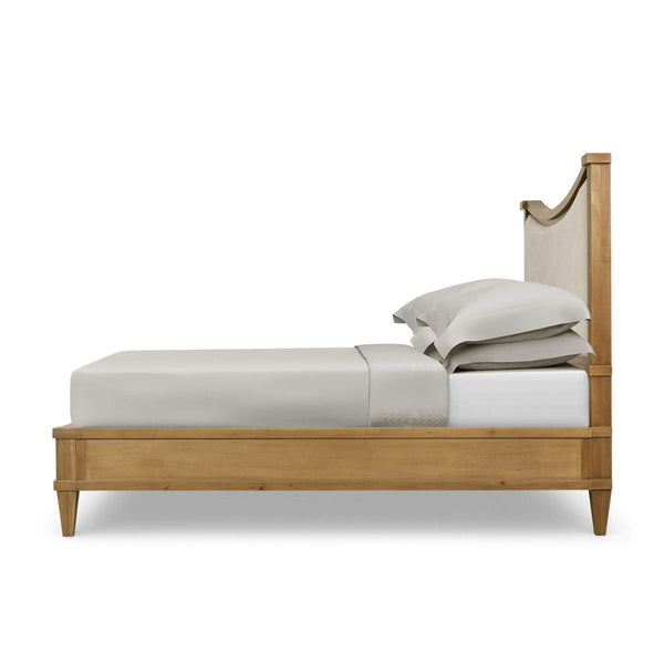 Bow Upholstered Bed King-Blue Hand Home
