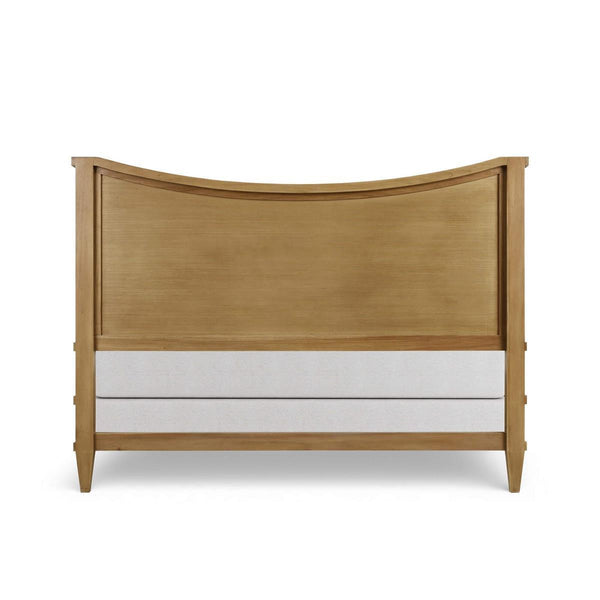 Bow Upholstered Bed King-Blue Hand Home