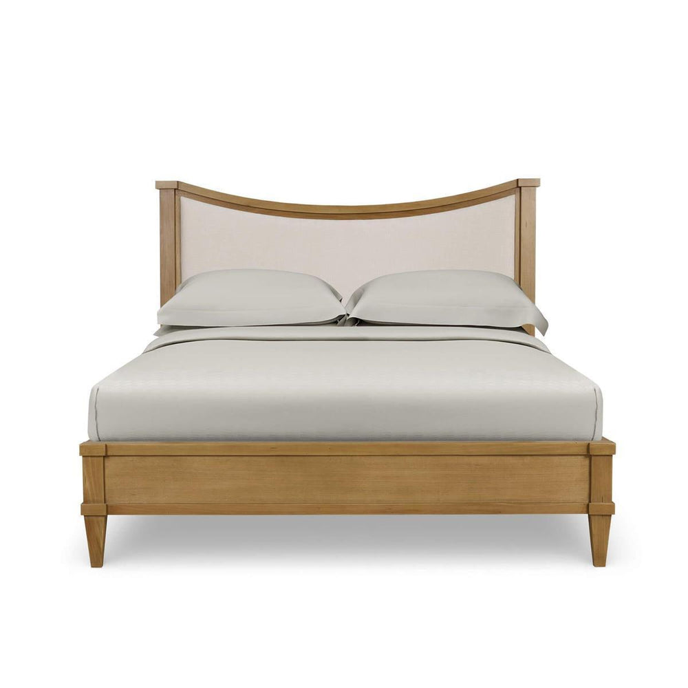 Bow Upholstered Bed Queen-Blue Hand Home