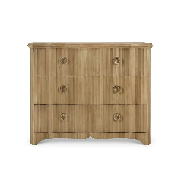 Bramble Brighton 3 Drawer Dresser In Fruitwood-Bramble-Blue Hand Home