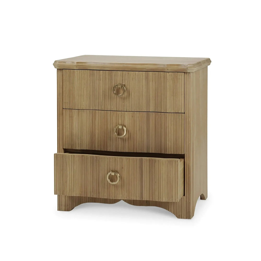 Bramble Brighton Nightstand In In Fruitwood-Bramble-Blue Hand Home