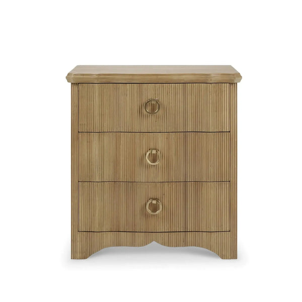 Bramble Brighton Nightstand In In Fruitwood-Bramble-Blue Hand Home