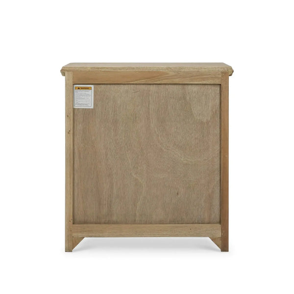 Bramble Brighton Nightstand In In Fruitwood-Bramble-Blue Hand Home