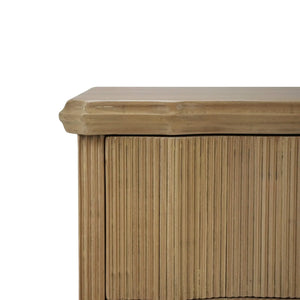 Bramble Brighton Nightstand In In Fruitwood-Bramble-Blue Hand Home