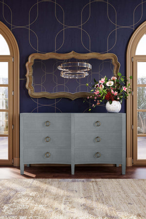 Bramble Brighton Standing Mirror In Fruitwood-Bramble-Blue Hand Home