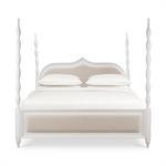 Brighton Upholstered Back Bed King (* comes w/ 2 poster options)-Blue Hand Home