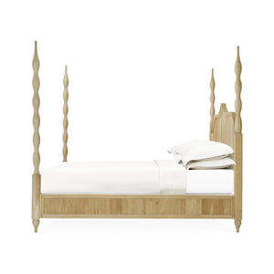 Brighton Wooden Back Bed King (* comes w/ 2 poster options)-Blue Hand Home