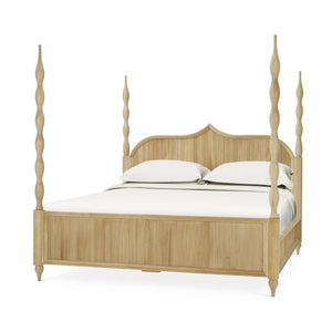 Brighton Wooden Back Bed King (* comes w/ 2 poster options)-Blue Hand Home