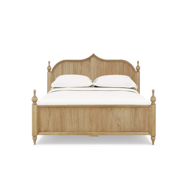 Brighton Wooden Back Bed Queen (* comes w/ 2 poster options)-Blue Hand Home