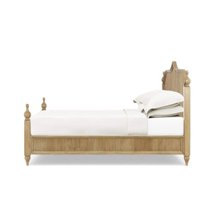 Brighton Wooden Back Bed Queen (* comes w/ 2 poster options)-Blue Hand Home