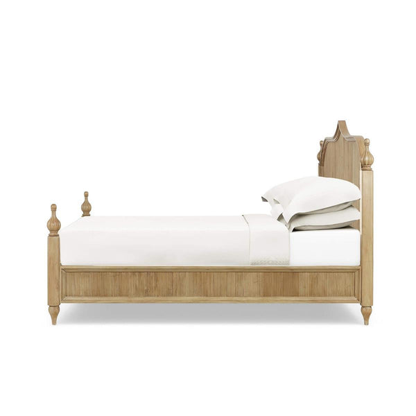 Brighton Wooden Back Bed Queen (* comes w/ 2 poster options)-Blue Hand Home