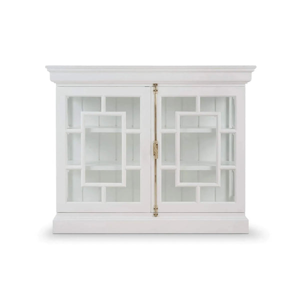 Bramble Bruges 2 Door Credenza In True White-Bramble-Blue Hand Home