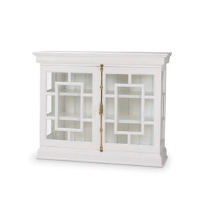 Bramble Bruges 2 Door Credenza In True White-Bramble-Blue Hand Home