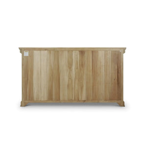 Bramble Bruges 3 Door Credenza In Fruitwood W/ True White Interior-Bramble-Blue Hand Home