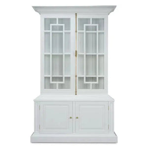 Bramble Bruges Display Cabinet In True White-Bramble-Blue Hand Home