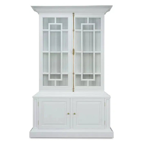 Bramble Bruges Display Cabinet In True White-Bramble-Blue Hand Home