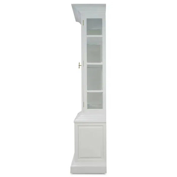 Bramble Bruges Display Cabinet In True White-Bramble-Blue Hand Home