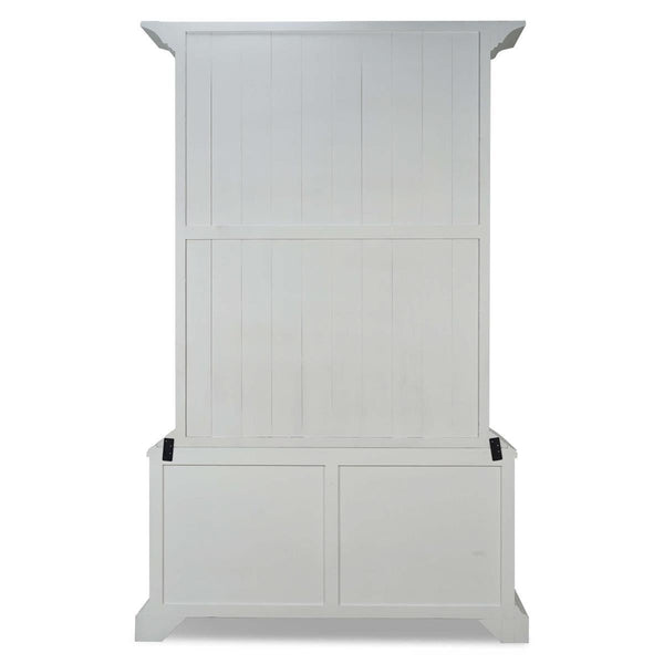 Bruges Solid Hardwood Display Cabinet with Handcrafted Details-Blue Hand Home