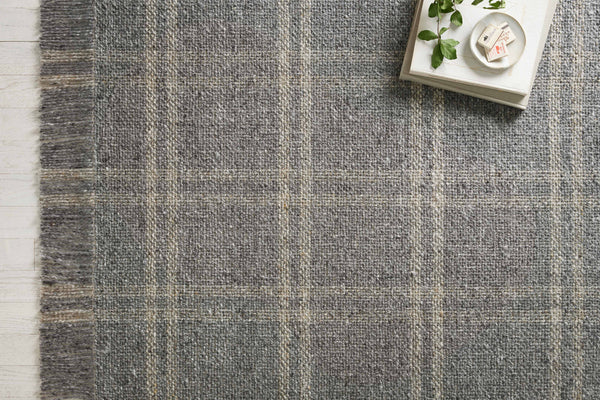 Magnolia Home by Joanna Gaines x Loloi Caleb Rug - Mocha / Taupe-Blue Hand Home