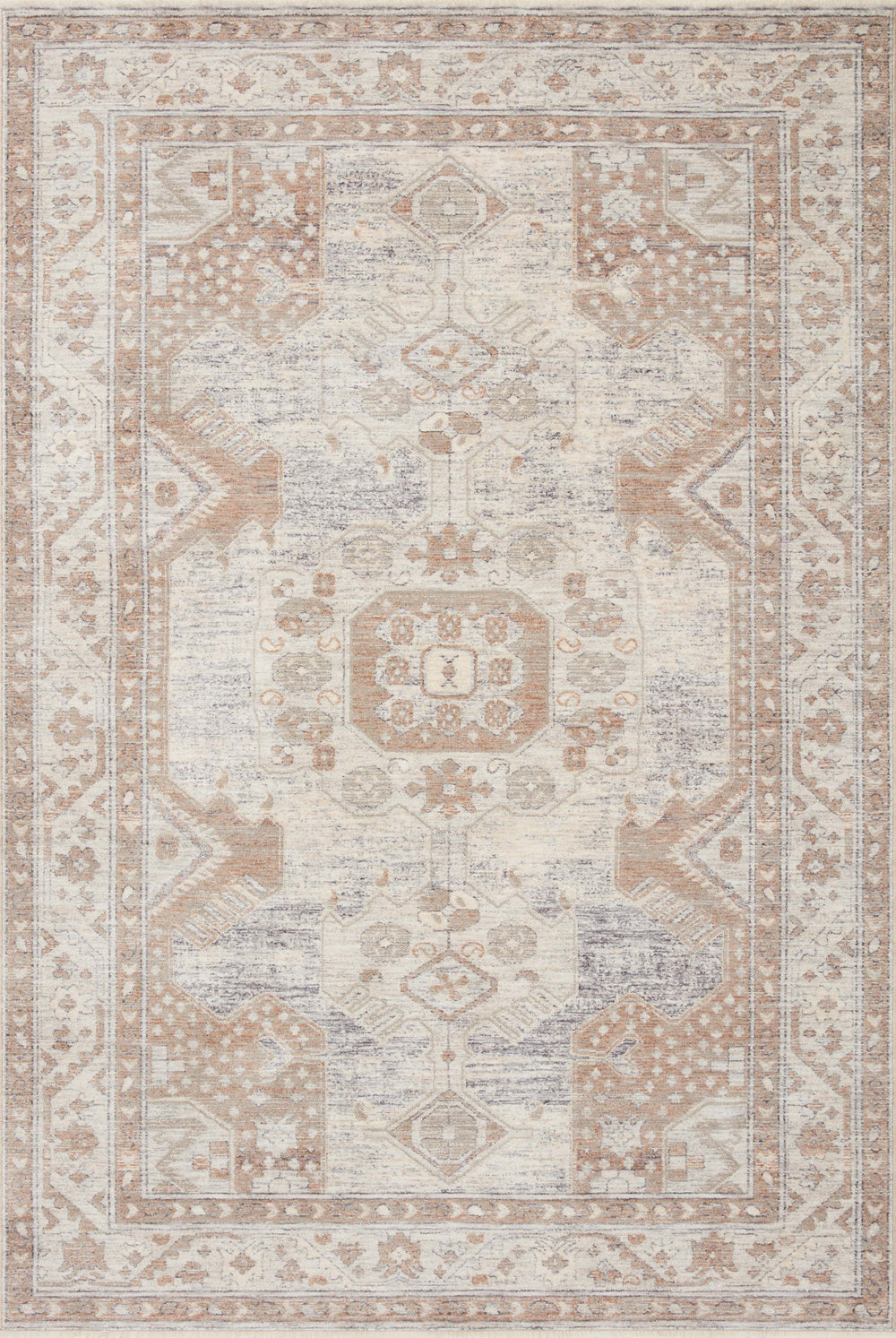 Magnolia Home by Joanna Gaines x Loloi Carlisle Rug - Ivory / Taupe-Blue Hand Home