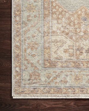 Magnolia Home by Joanna Gaines x Loloi Carlisle Rug - Seafoam / Taupe-Blue Hand Home