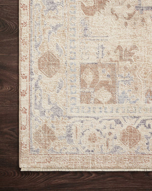 Magnolia Home by Joanna Gaines x Loloi Carlisle Rug - Beige / Slate-Blue Hand Home