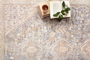 Magnolia Home by Joanna Gaines x Loloi Carlisle Rug - Blue / Ivory-Blue Hand Home