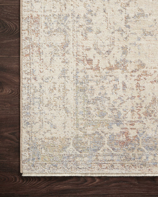 Magnolia Home by Joanna Gaines x Loloi Carlisle Rug - Ivory / Multi-Blue Hand Home