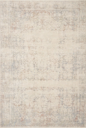 Magnolia Home by Joanna Gaines x Loloi Carlisle Rug - Ivory / Multi-Blue Hand Home