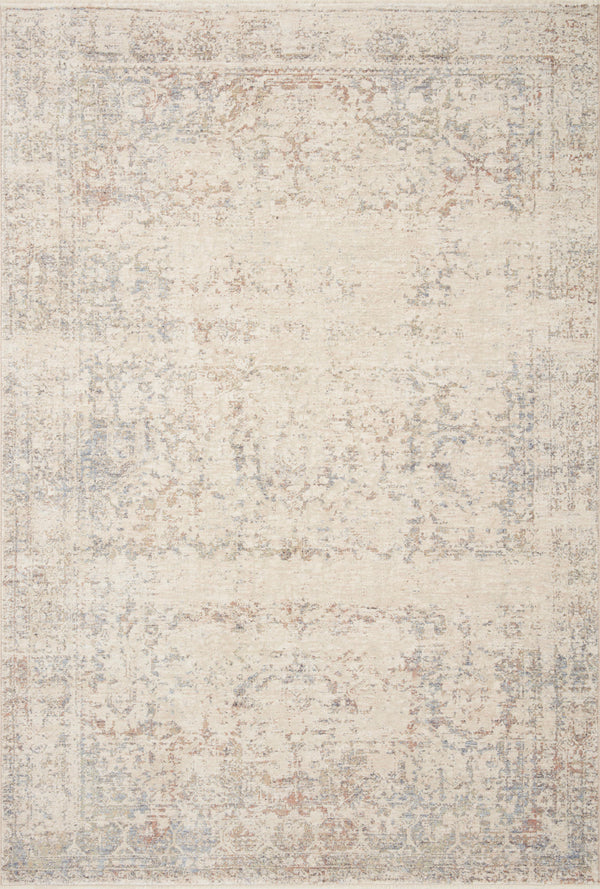 Magnolia Home by Joanna Gaines x Loloi Carlisle Rug - Ivory / Multi-Blue Hand Home