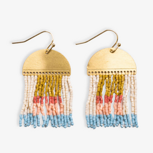 Birdie Abstract Earrings-Blue Hand Home