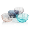 Portofino White Dot Glassware - Aqua Blue - Condiment Bowl-Blue Hand Home