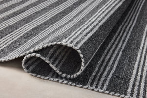 Magnolia Home by Joanna Gaines x Loloi Charlie Rug - Charcoal / Grey-Blue Hand Home